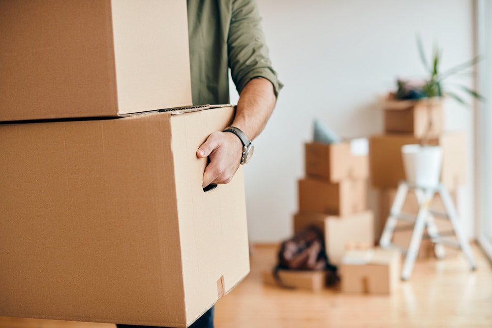 ex moves out